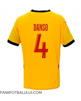 RC Lens Kevin Danso #4 Tricou Fotbal Replică 2024-25 Barbati Acasa